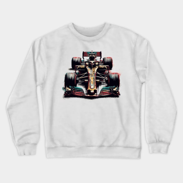Formula One Crewneck Sweatshirt by Vehicles-Art